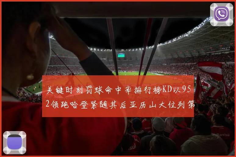 关键时刻罚球命中率排行榜KD以952领跑哈登紧随其后亚历山大位列第六